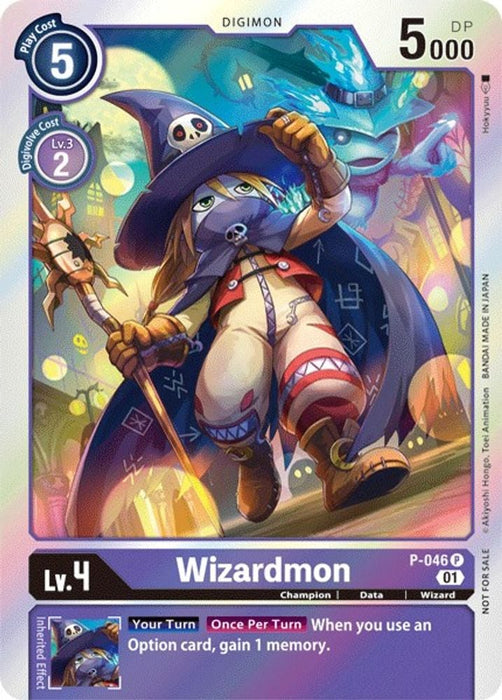 Wizardmon (#P-046 P) (Digimon Promotion Cards) Near Mint Foil