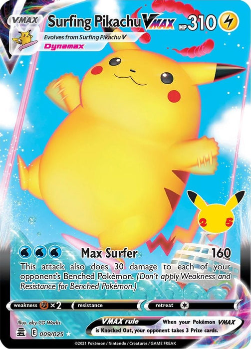 Surfing Pikachu VMAX (#009/025) (Celebrations)