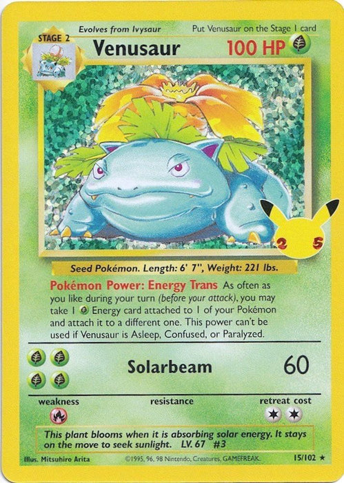Venusaur (#15/102) (Celebrations: Classic Collection) Near Mint Holofoil