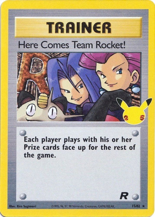 Here Comes Team Rocket! (#15/82) (Celebrations: Classic Collection) Near Mint Holofoil
