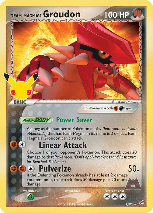 Team Magma's Groudon (#9/95) (Celebrations: Classic Collection) Near Mint Holofoil