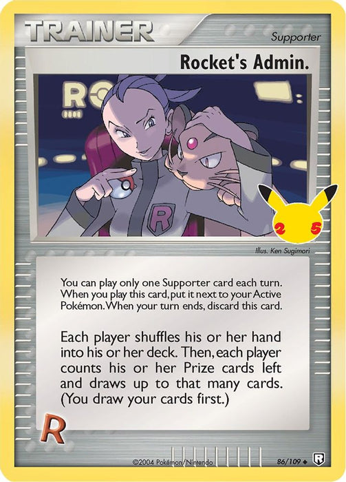 Rocket's Admin. (#86/109) (Celebrations: Classic Collection) Near Mint Holofoil
