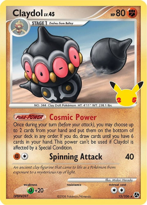 Claydol (#15/106) (Celebrations: Classic Collection)