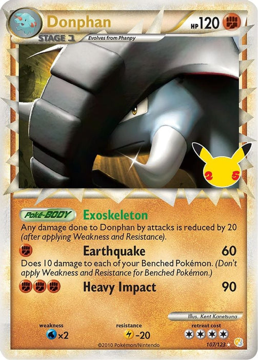 Donphan (Prime) (#107/123) (Celebrations: Classic Collection)