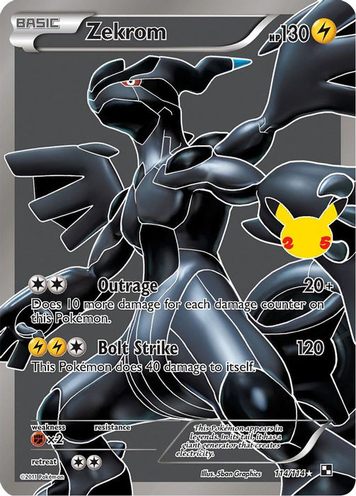 Zekrom (#114/114) (Celebrations: Classic Collection) Near Mint Holofoil