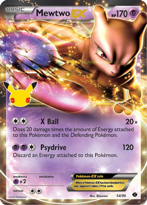 Mewtwo EX (#54/99) (Celebrations: Classic Collection) Near Mint Holofoil