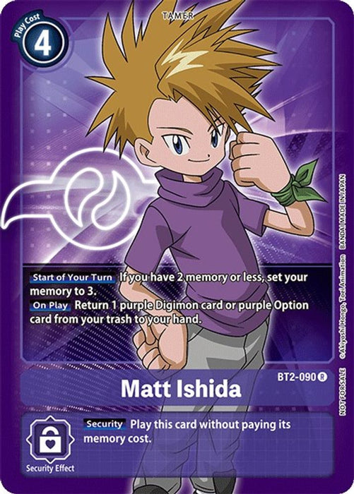 Matt Ishida - BT2-090 (Official Tournament Pack Vol.3) (#BT2-090 R) (Release Special Booster 1.0) Near Mint