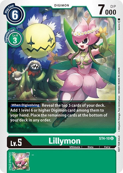 Image for Lillymon (Official Tournament Pack Vol.3) (ST4-10 U) - Digimon Card Game
