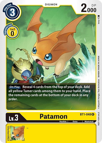 Image for Patamon (Official Tournament Pack Vol.3) (BT1-048 R) - Digimon Card Game