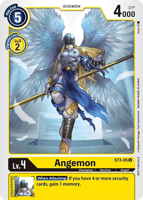 Angemon (Official Tournament Pack Vol.3) (#ST3-05 U) (Starter Deck 03: Heaven's Yellow) Near Mint