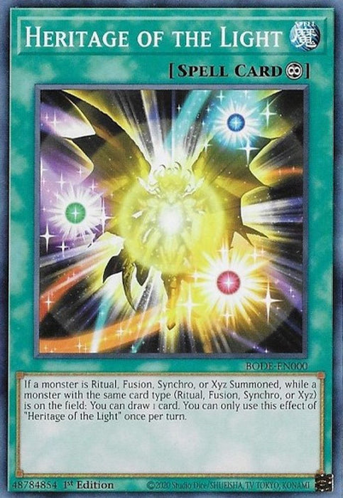 Heritage of the Light (#BODE-EN000) (Burst of Destiny) Near Mint 1st Edition