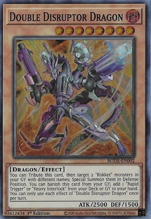 Double Disruptor Dragon (#BODE-EN002) (Burst of Destiny) Near Mint 1st Edition
