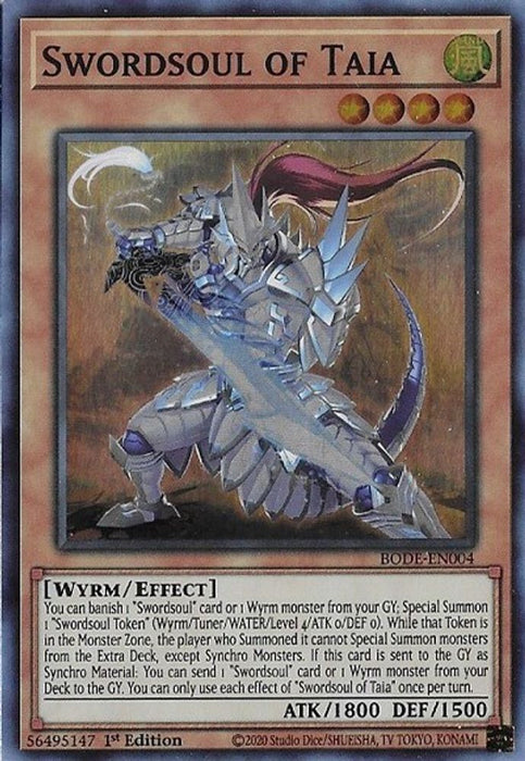 Swordsoul of Taia (#BODE-EN004) (Burst of Destiny) Near Mint 1st Edition