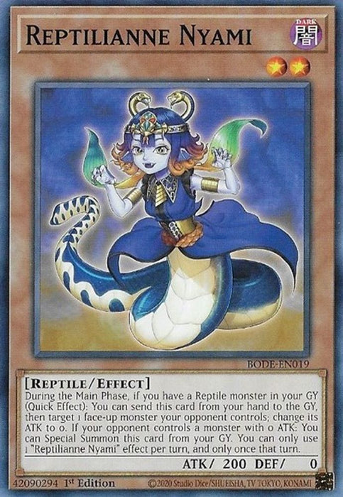 Reptilianne Nyami (#BODE-EN019) (Burst of Destiny) Near Mint 1st Edition
