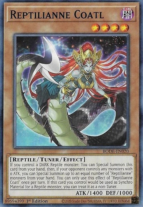 Reptilianne Coatl (#BODE-EN020) (Burst of Destiny) Near Mint 1st Edition