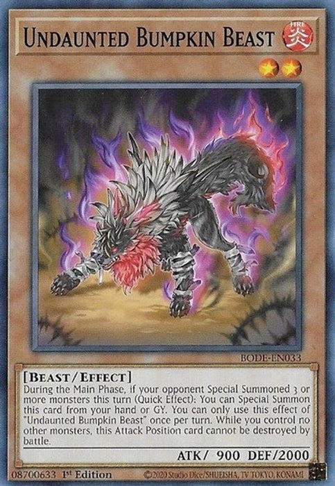 Undaunted Bumpkin Beast (#BODE-EN033) (Burst of Destiny) Near Mint 1st Edition
