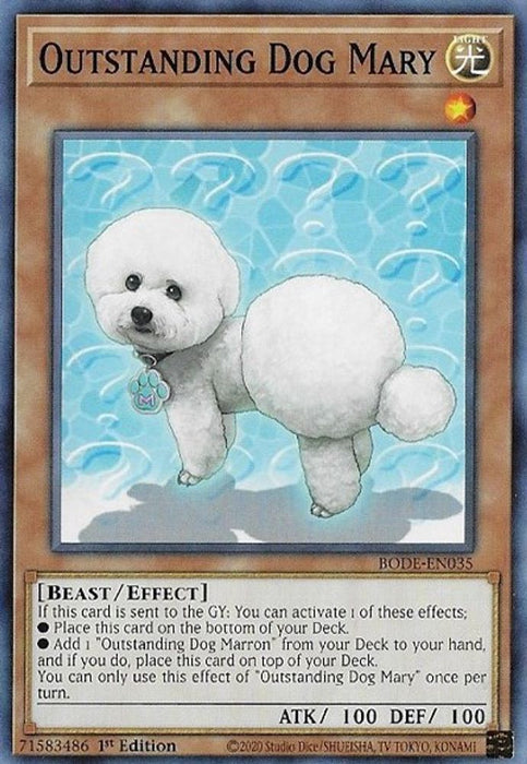 Outstanding Dog Mary (#BODE-EN035) (Burst of Destiny) Near Mint 1st Edition
