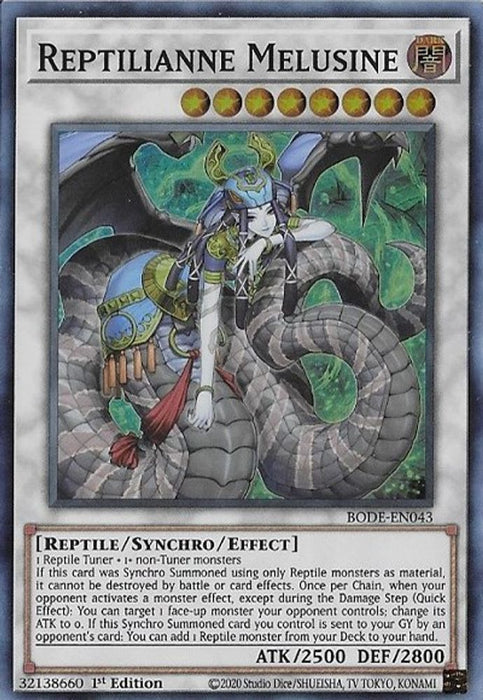 Reptilianne Melusine (#BODE-EN043) (Burst of Destiny) Near Mint 1st Edition