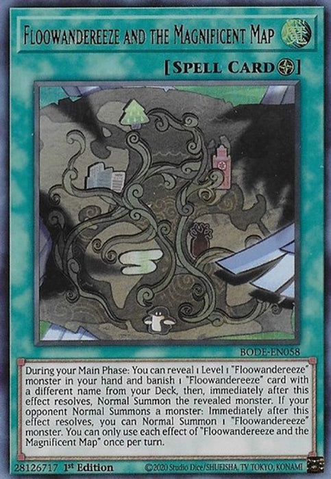 Floowandereeze and the Magnificent Map (#BODE-EN058) (Burst of Destiny) Near Mint 1st Edition