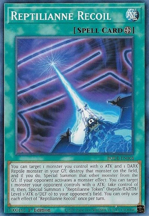Reptilianne Recoil (#BODE-EN061) (Burst of Destiny) Near Mint 1st Edition