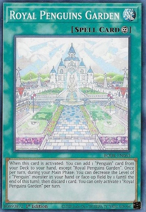Royal Penguins Garden (#BODE-EN063) (Burst of Destiny) Near Mint 1st Edition