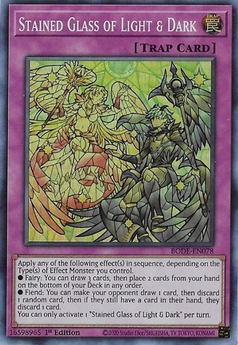Stained Glass of Light & Dark (#BODE-EN078) (Burst of Destiny) Near Mint 1st Edition