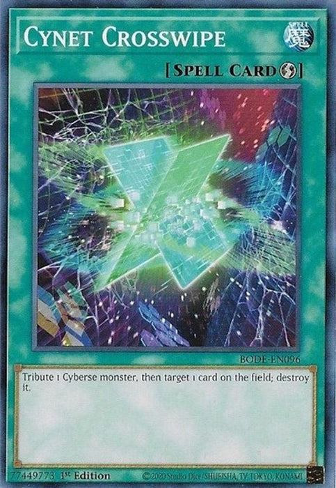 Cynet Crosswipe (#BODE-EN096) (Burst of Destiny) Near Mint 1st Edition