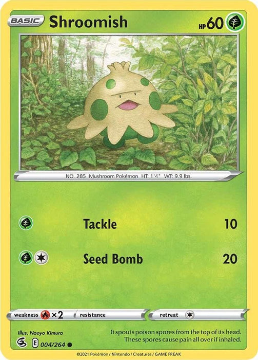 Shroomish (#004/264) (SWSH08: Fusion Strike) Near Mint Reverse Holofoil