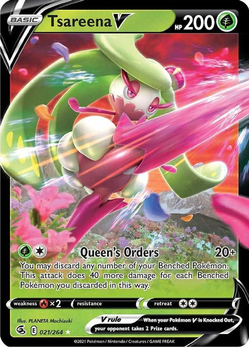 Tsareena V (#021/264) (SWSH08: Fusion Strike)