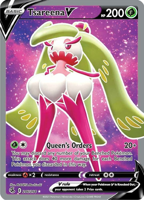 Tsareena V Full Art (#246/264) (SWSH08: Fusion Strike)