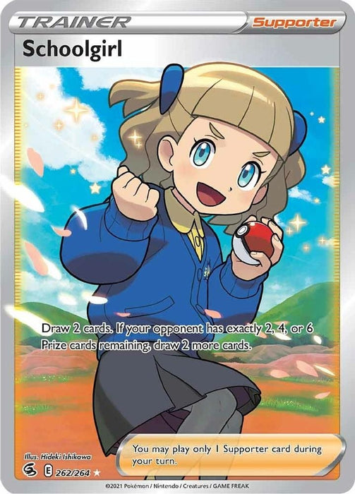 Schoolgirl Full Art (#262/264) (SWSH08: Fusion Strike) Near Mint Holofoil