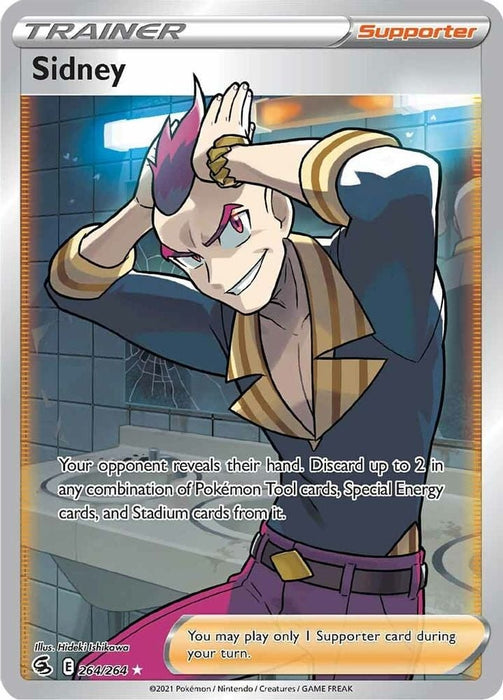 Sidney Full Art (#264/264) (SWSH08: Fusion Strike) Near Mint Holofoil