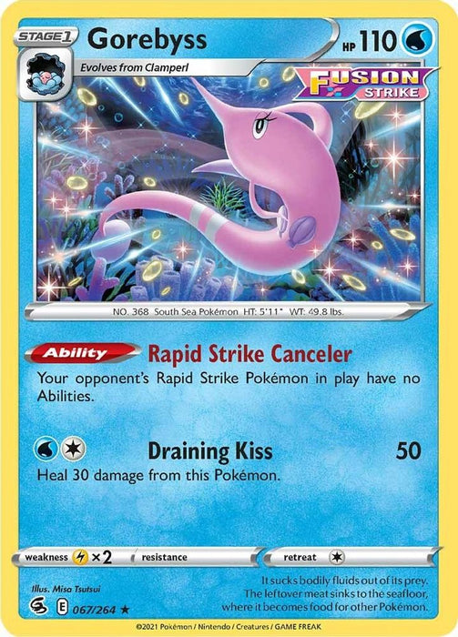 Gorebyss (#067/264) (SWSH08: Fusion Strike) Near Mint Reverse Holofoil