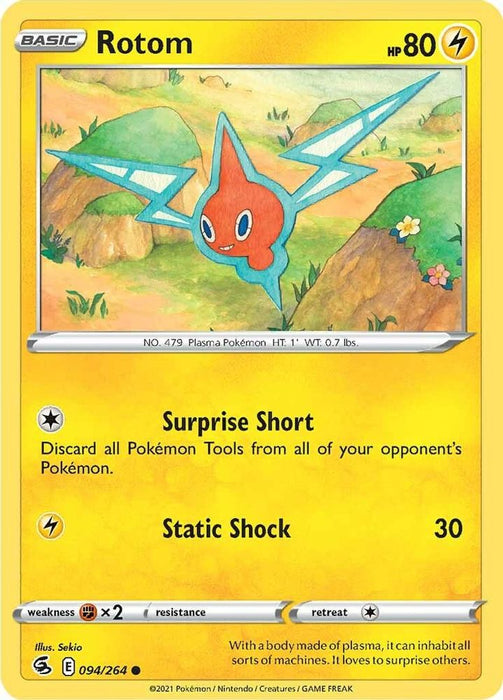 Rotom (#094/264) (SWSH08: Fusion Strike) Near Mint Reverse Holofoil
