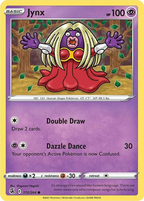 Jynx (#112/264) (SWSH08: Fusion Strike) Near Mint Reverse Holofoil