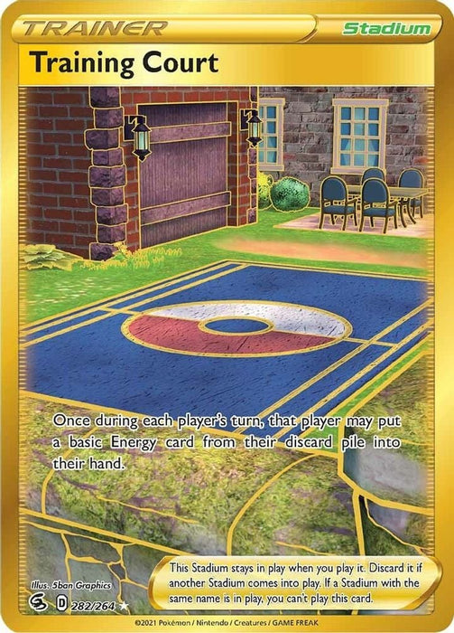 Training Court Secret (#282/264) (SWSH08: Fusion Strike) Near Mint Holofoil