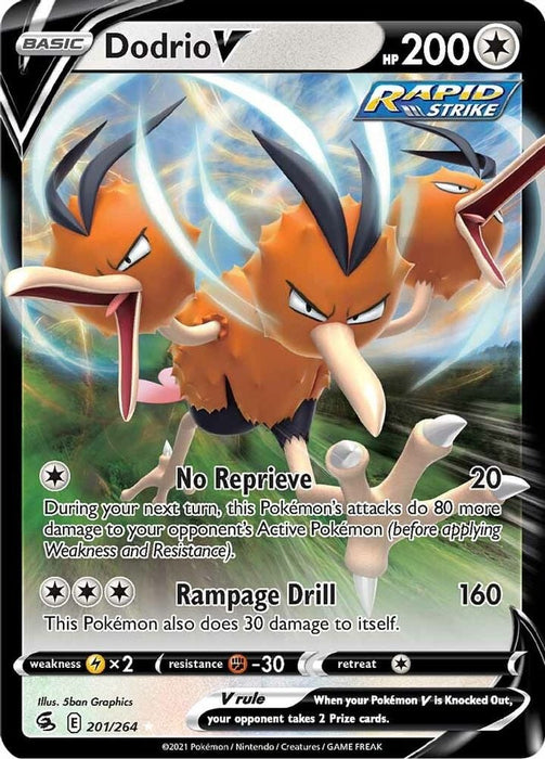 Dodrio V (#201/264) (SWSH08: Fusion Strike)