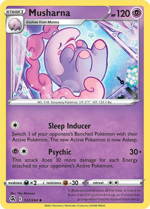 Musharna (#122/264) (SWSH08: Fusion Strike) Near Mint Reverse Holofoil