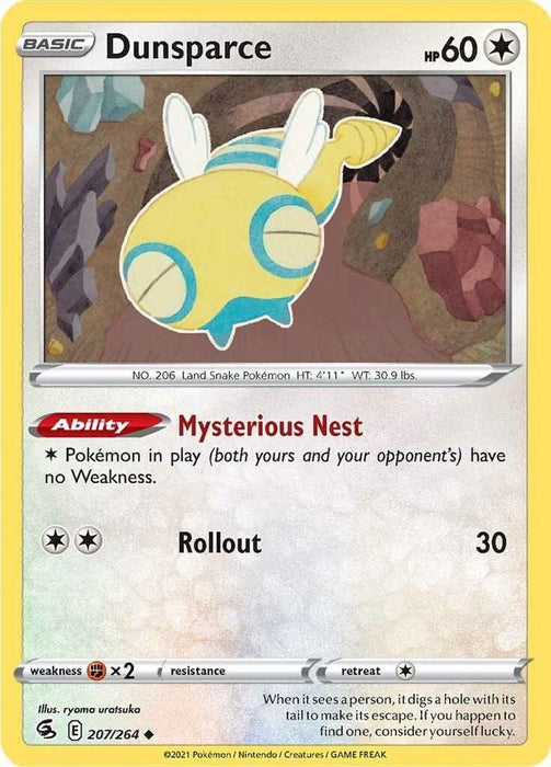 Dunsparce (#207/264) (SWSH08: Fusion Strike)