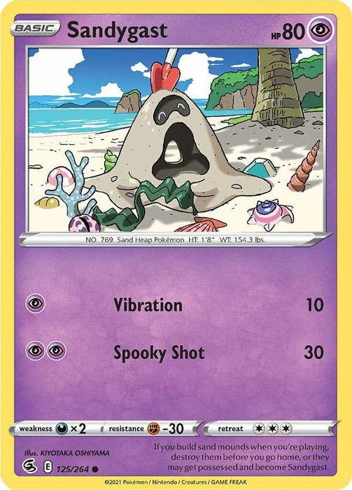 Sandygast (#125/264) (SWSH08: Fusion Strike) Near Mint Reverse Holofoil