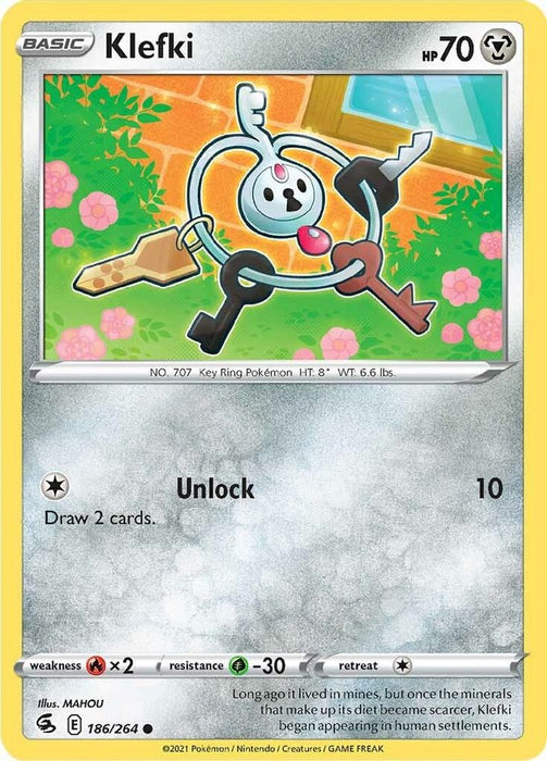 Klefki (#186/264) (SWSH08: Fusion Strike) Near Mint Reverse Holofoil