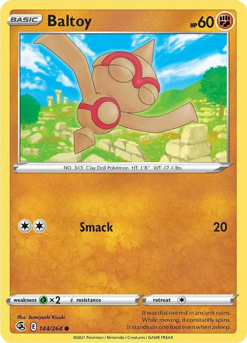 Baltoy (#144/264) (SWSH08: Fusion Strike) Near Mint Reverse Holofoil
