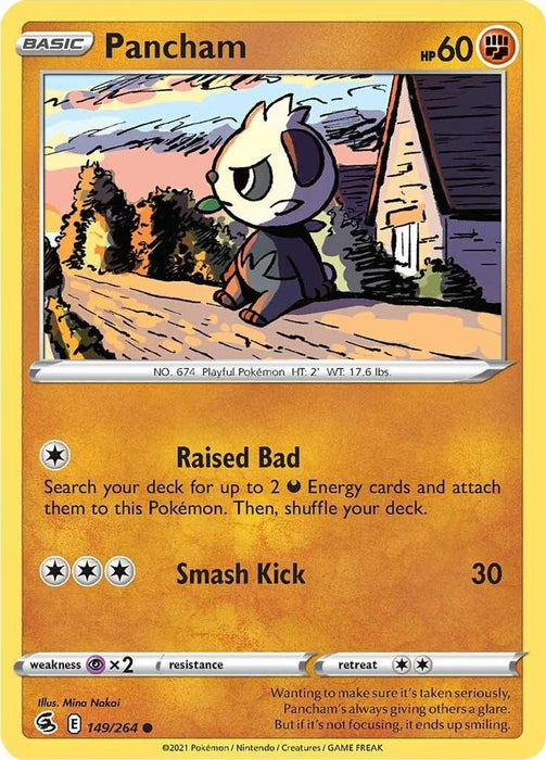 Pancham (#149/264) (SWSH08: Fusion Strike) Near Mint Reverse Holofoil