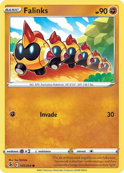 Falinks (155) (#155/264) (SWSH08: Fusion Strike) Near Mint Reverse Holofoil