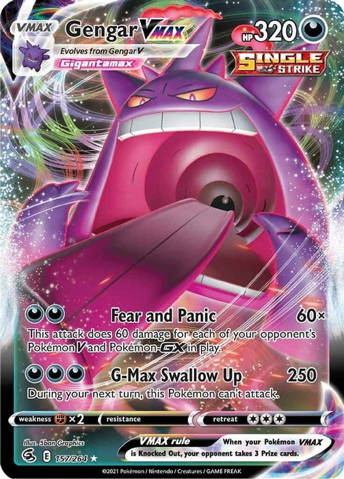 Gengar VMAX (#157/264) (SWSH08: Fusion Strike)
