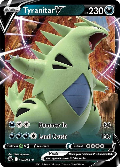 Tyranitar V (#158/264) (SWSH08: Fusion Strike)
