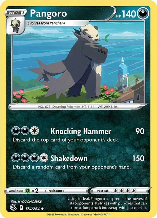 Pangoro (#174/264) (SWSH08: Fusion Strike) Near Mint Reverse Holofoil