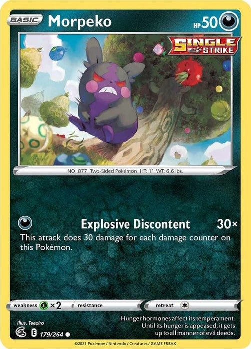 Morpeko 179 (#179/264) (SWSH08: Fusion Strike)