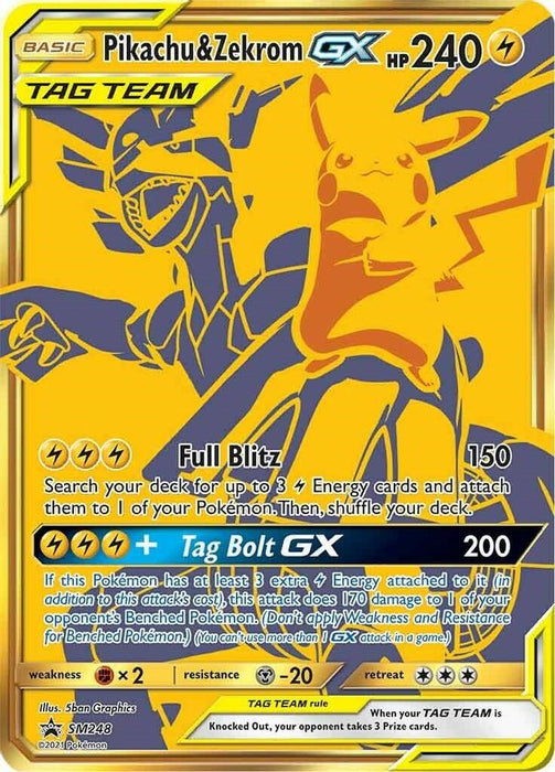 Pikachu & Zekrom GX - SM248 (#SM248) (SM Promos) Near Mint Holofoil