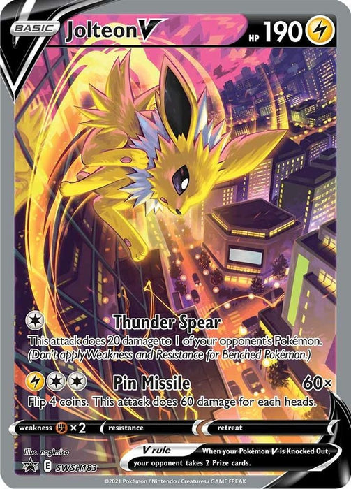 Jolteon V - SWSH183 (#SWSH183) (SWSH: Sword & Shield Promo Cards) Near Mint Holofoil